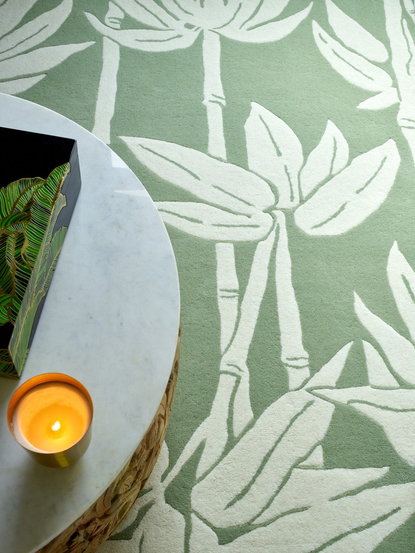 Laagpolig vloerkleed Florence Broadhurst Japanese Bamboo 039507