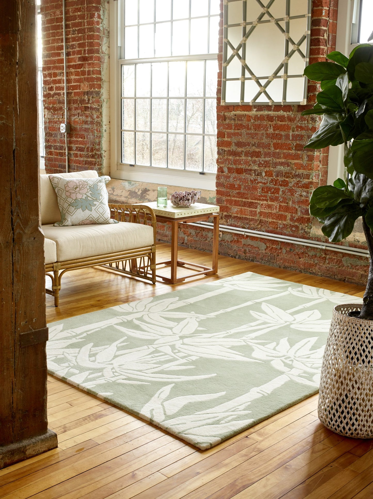 Laagpolig vloerkleed Florence Broadhurst Japanese Bamboo 039507