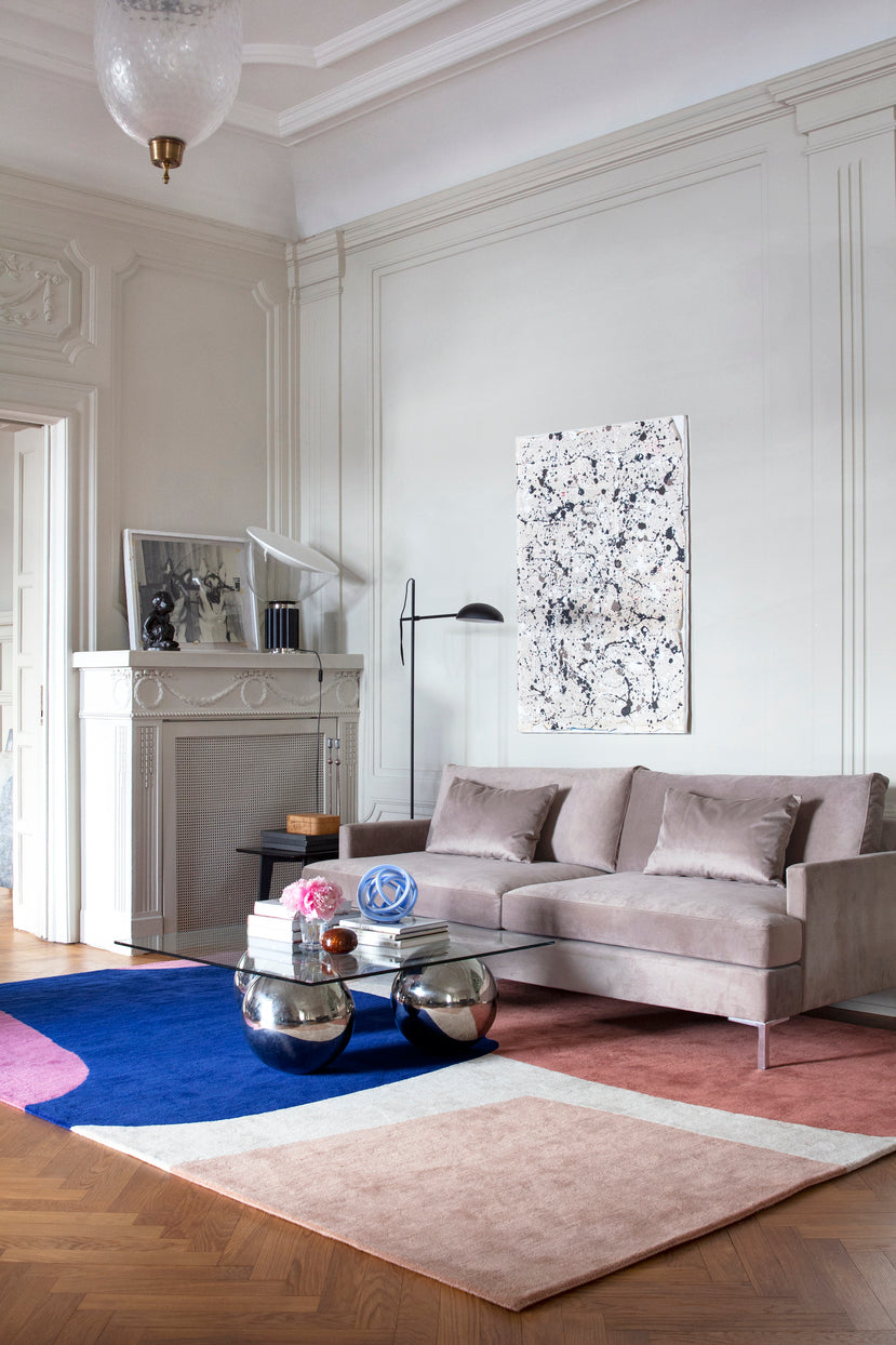 Vloerkleed Layered Lake Patterned Wool Rug