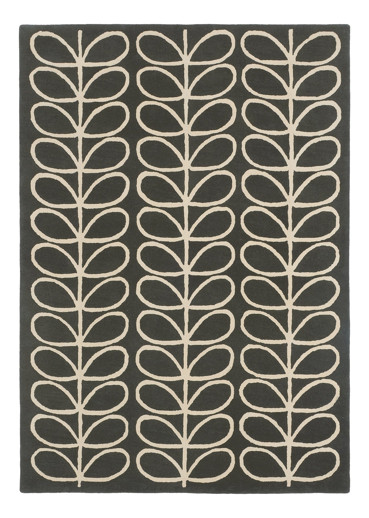 Laagpolig vloerkleed Orla Kiely Lineair Stem Slate 60505