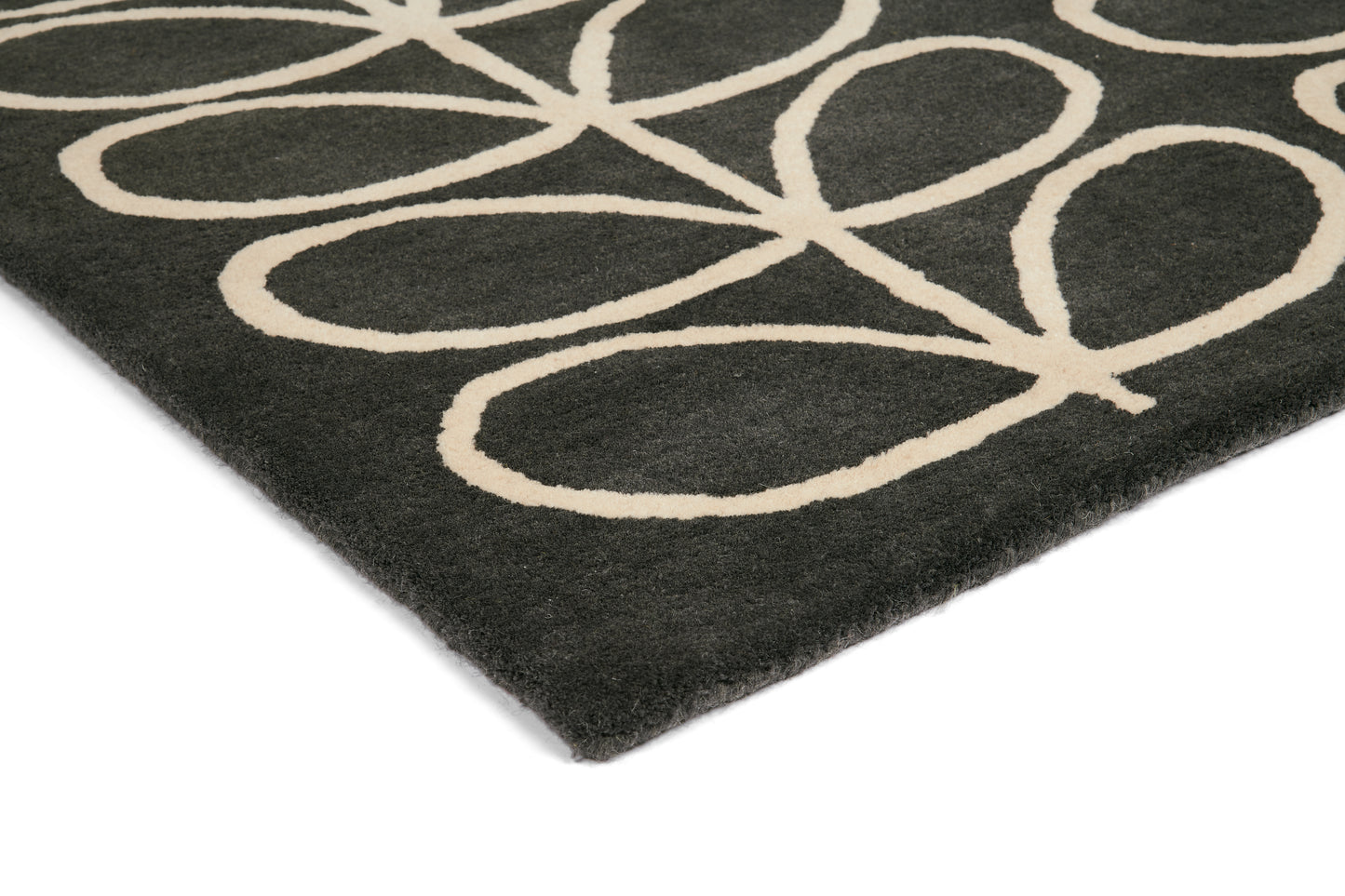 Laagpolig vloerkleed Orla Kiely Lineair Stem Slate 60505