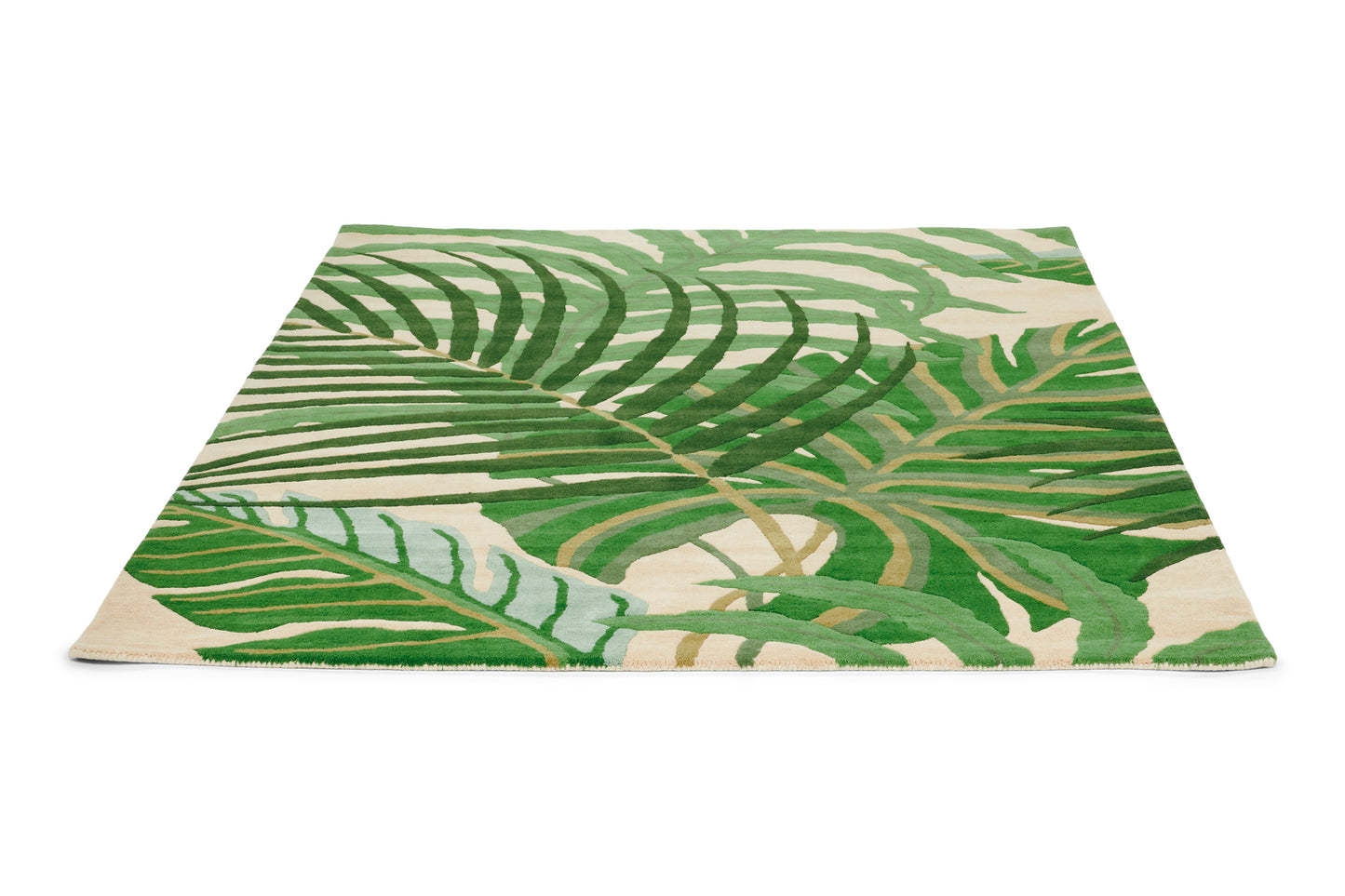 Laagpolig vloerkleed Sanderson Manila Green 46407
