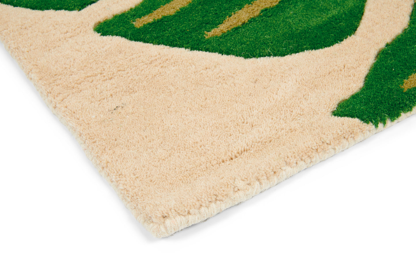Laagpolig vloerkleed Sanderson Manila Green 46407