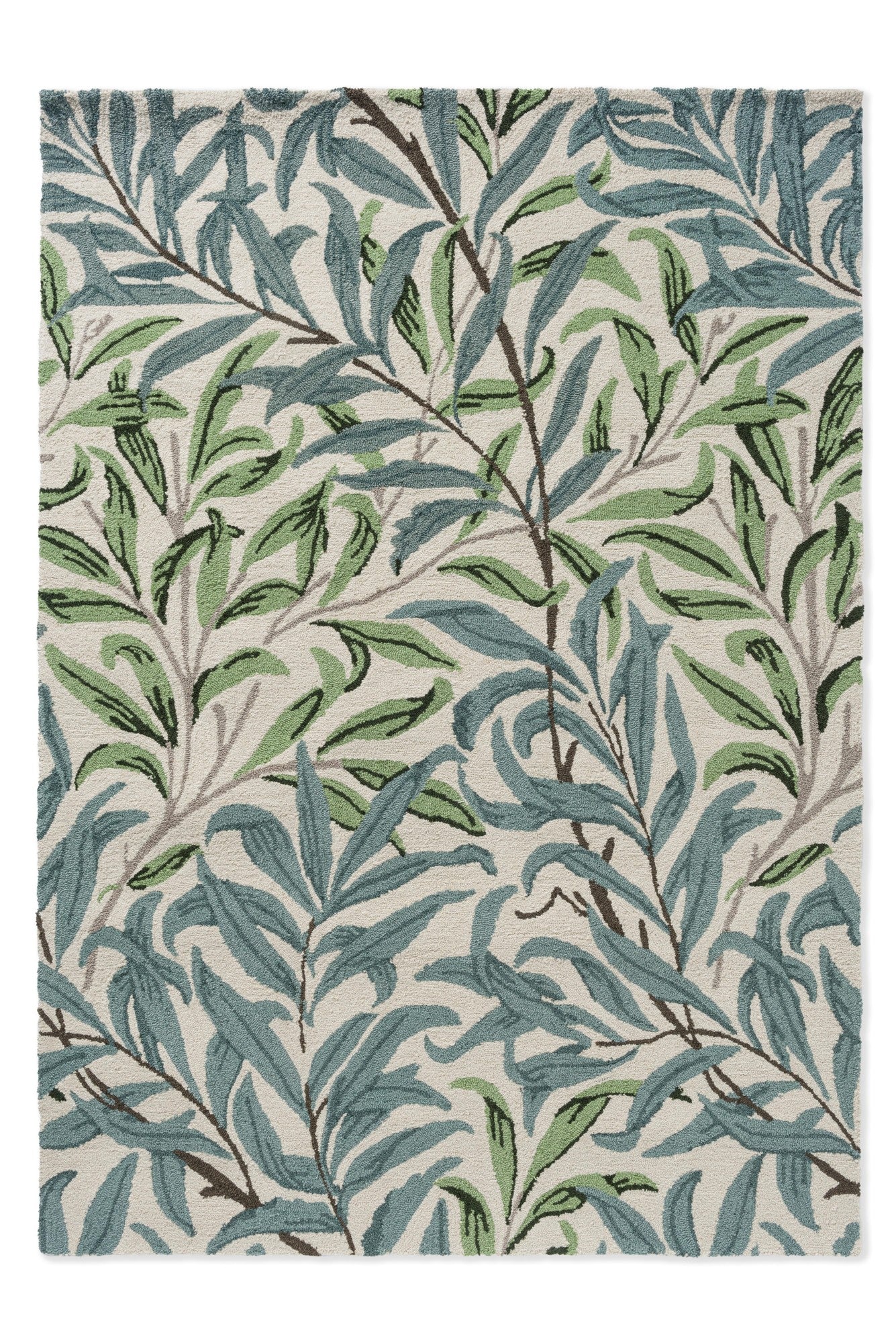 Laagpolig vloerkleed Morris & Co Willow Boughs-Leafy Arbour outdoor 428607