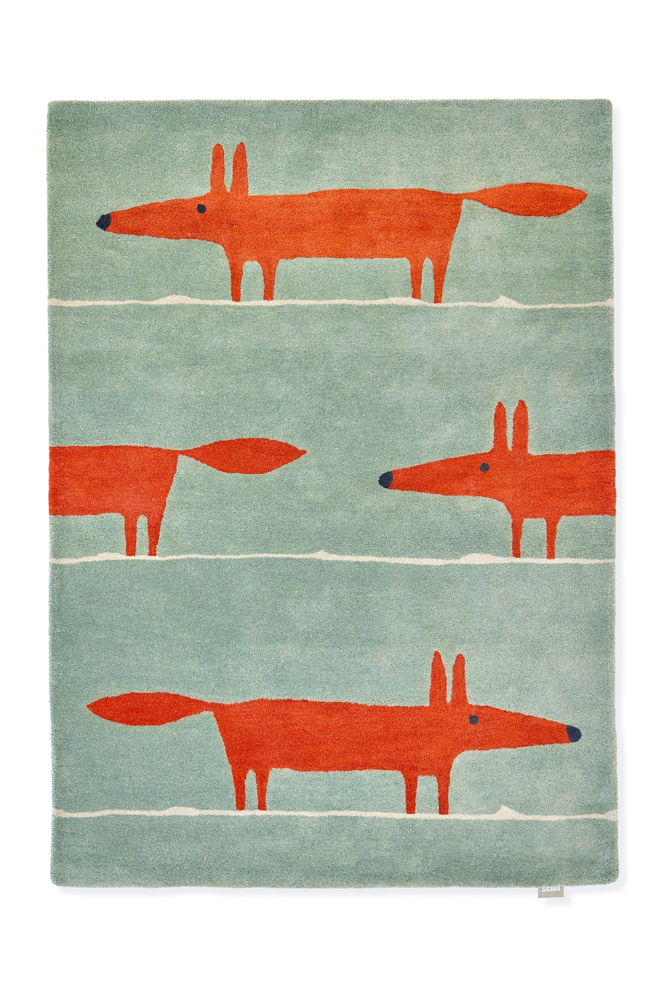 Vloerkleed Scion Mr Fox Mint Poppy