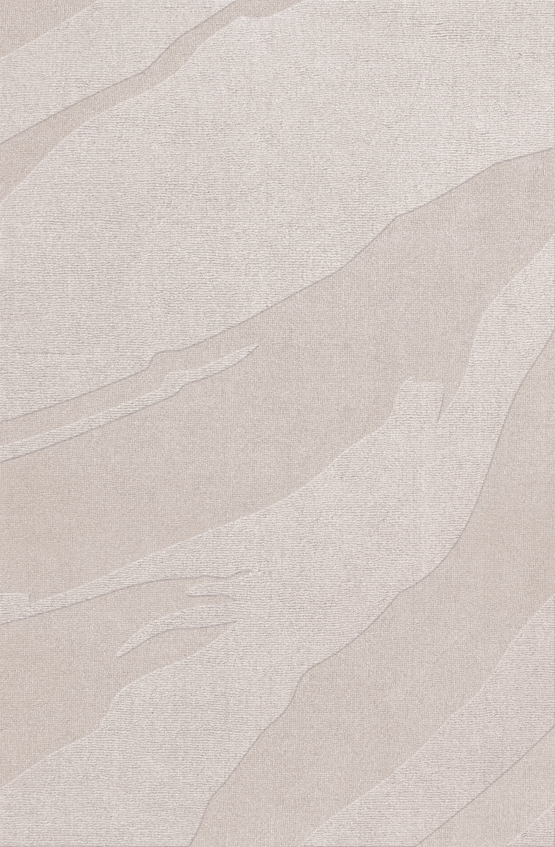 Vloerkleed Layered Nami Wool Rug Sand Melange