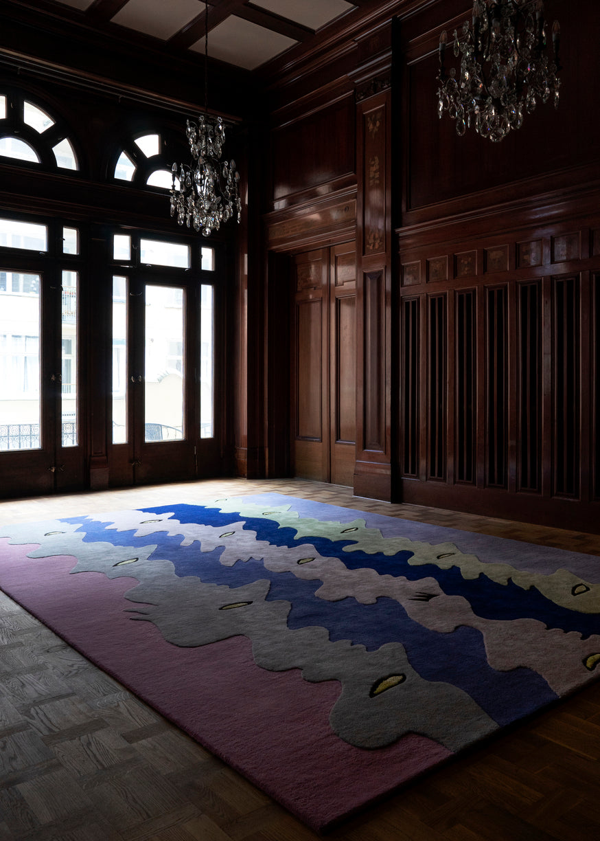 Layered Opera Goers Rug - Elegant Handgemaakt Vloerkleed voor een Luxe Interieur