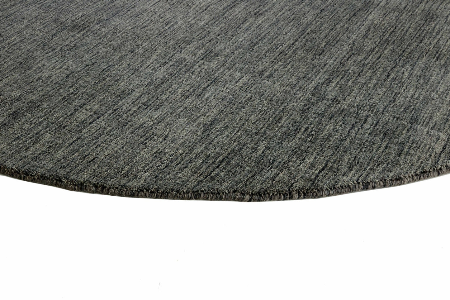 Vloerkleed MOMO Rugs Panorama Uni Rond Dark Grey