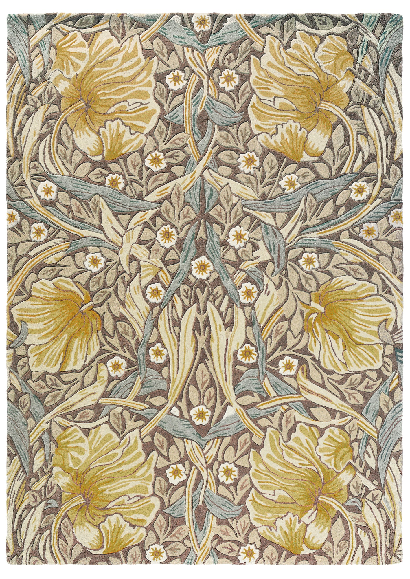 Laagpolig vloerkleed Morris & Co Pimpernel Bullrush 28808