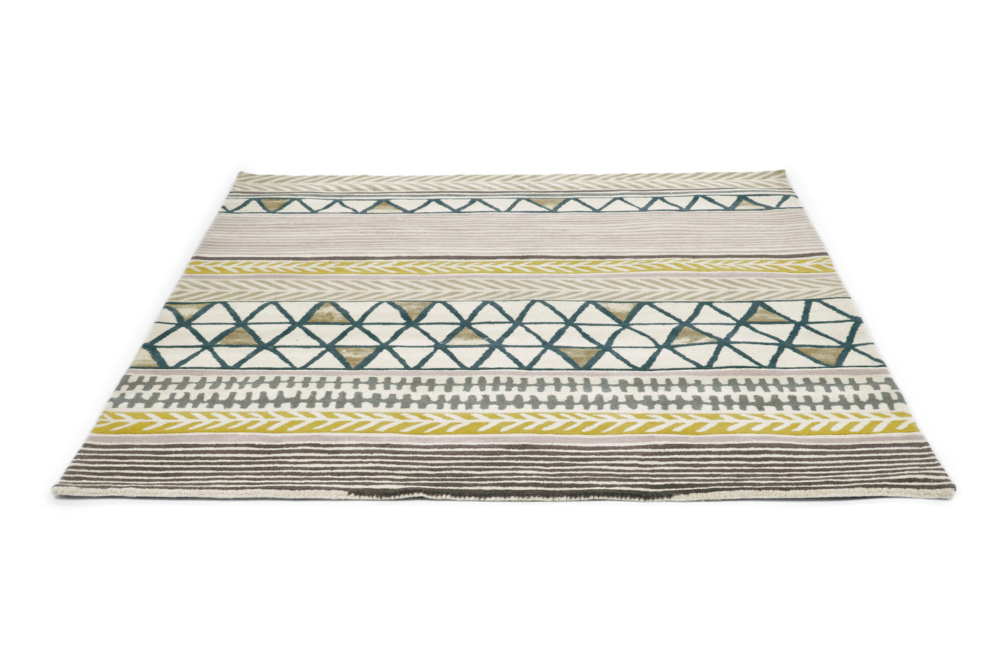 Laagpolig vloerkleed Scion Raita Taupe 24701