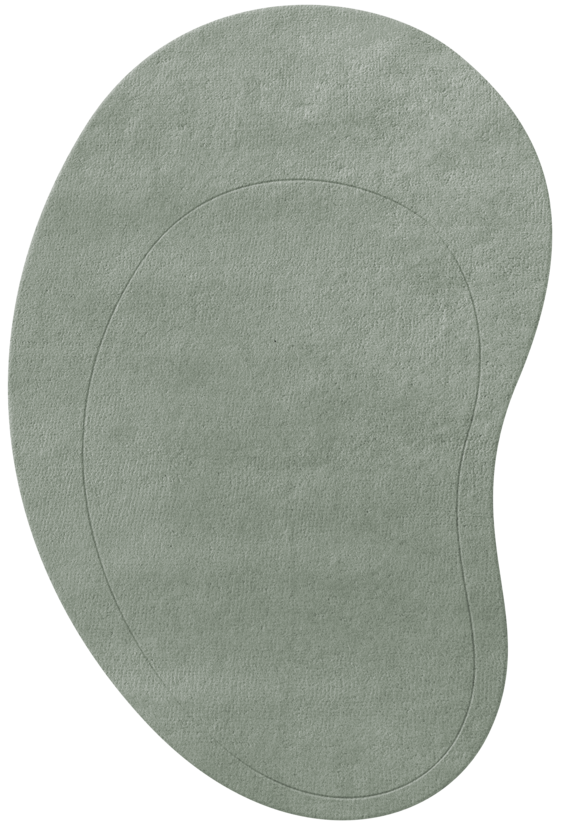 Vloerkleed Layered Residue Sage Wool Rug