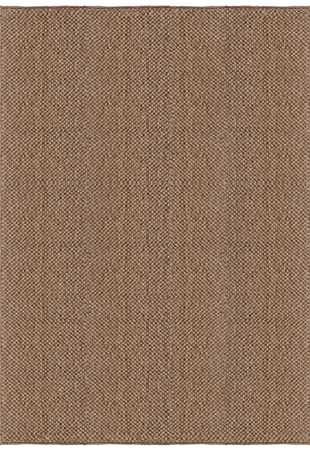 Vloerkleed Layered Basket Weave Sisal Rug - Brown