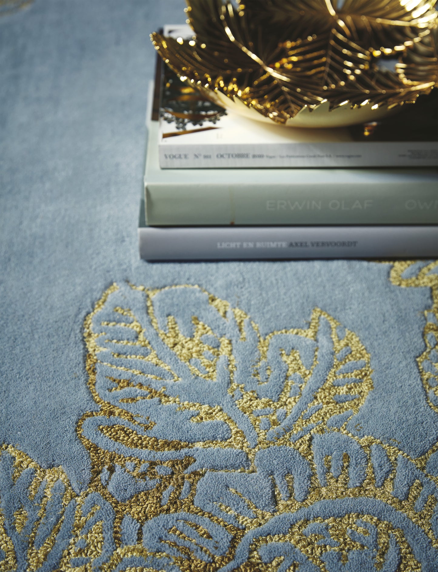 Laagpolig vloerkleed Wedgwood Tonquin Blue 37008