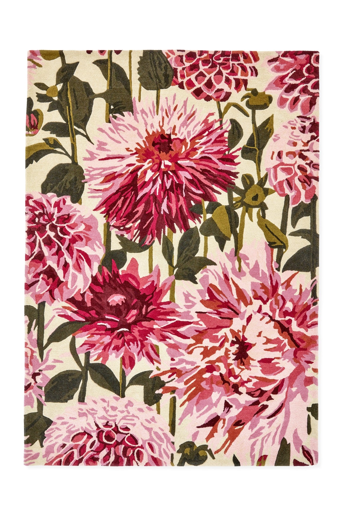 Vloerkleed Harlequin Dahlia Fuchsia Palm 142402