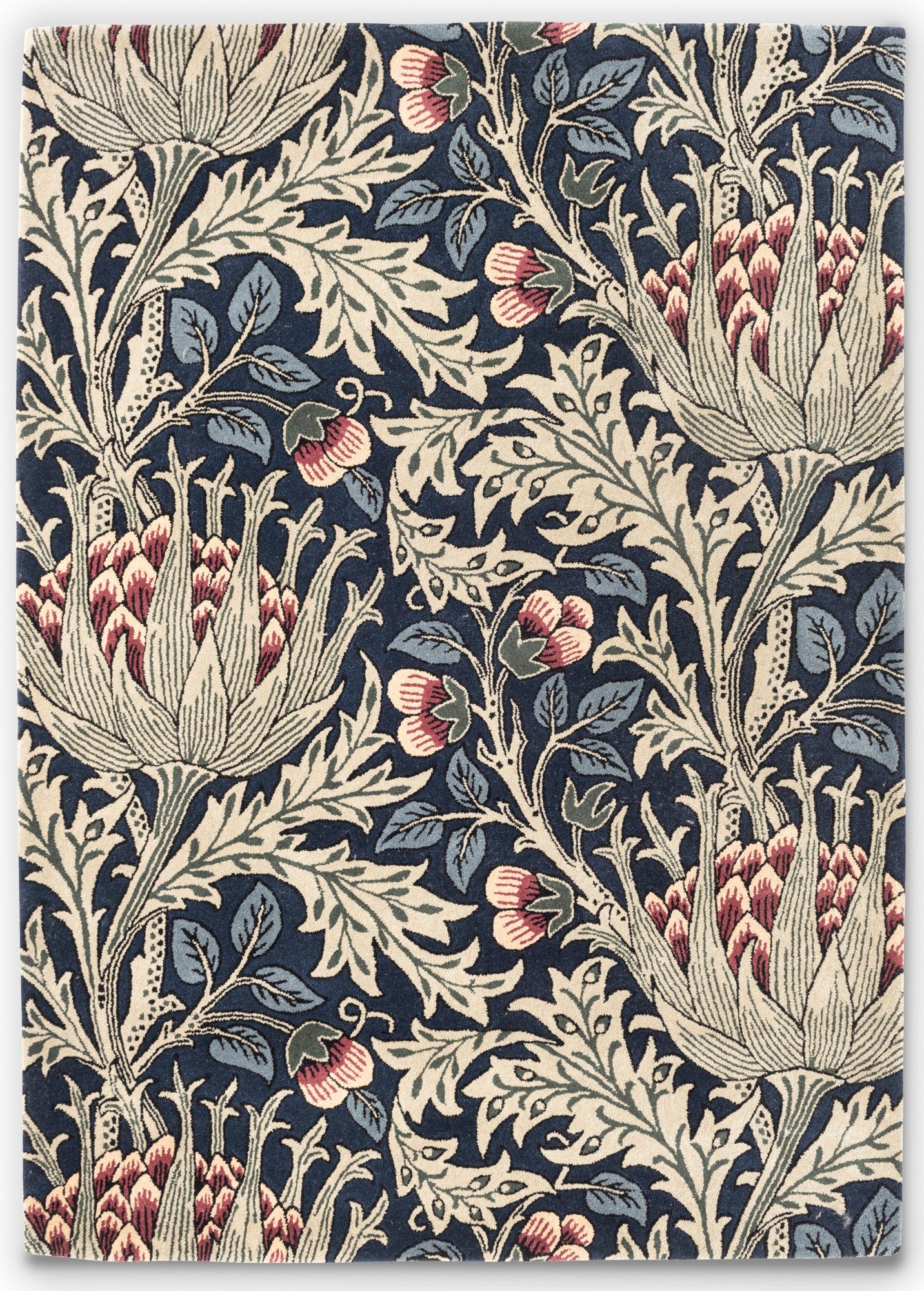 Laagpolig vloerkleed Morris & Co Artichoke Mineral 127108