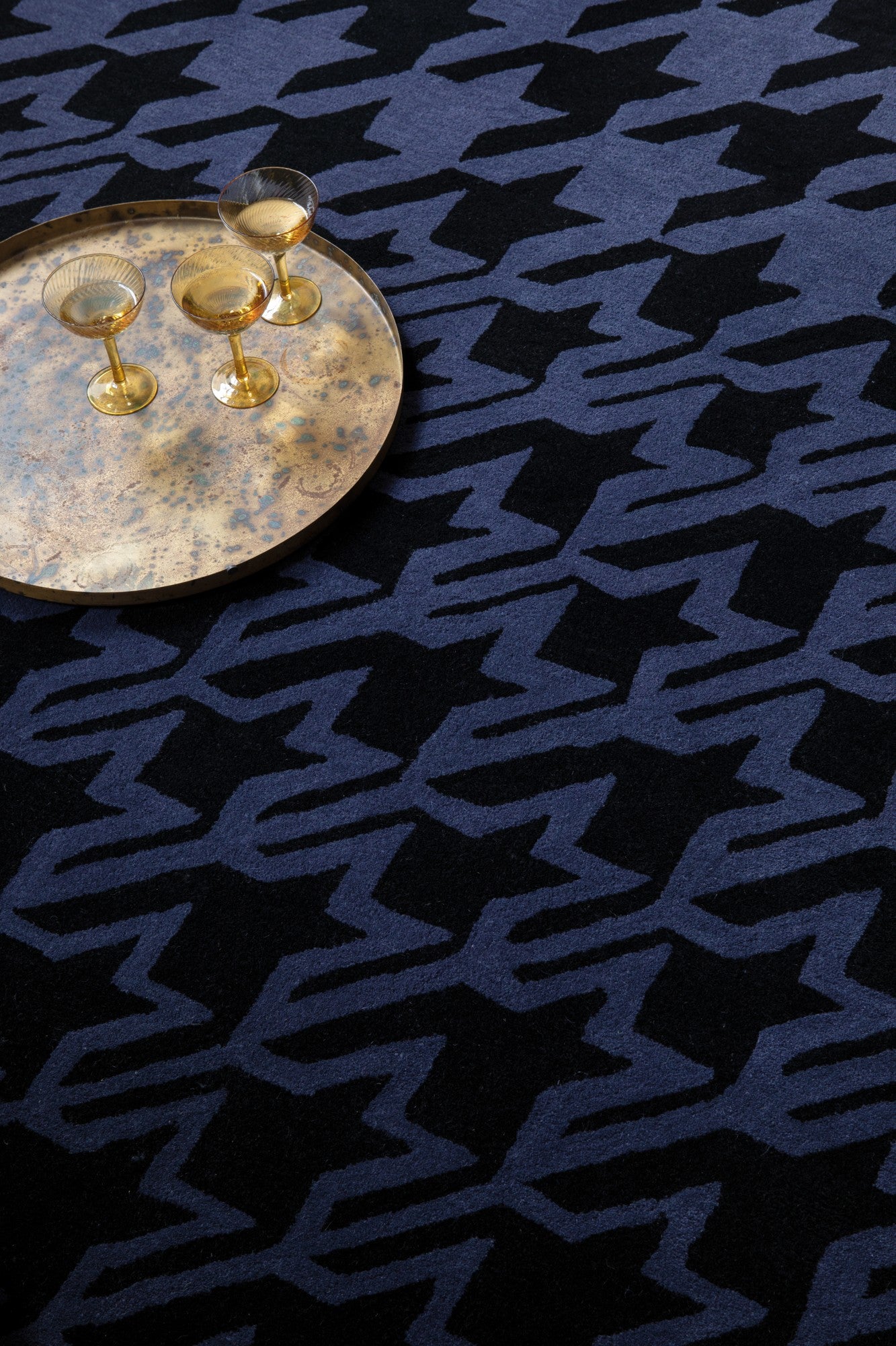Vloerkleed Ted Baker Houndstooth Dark Blue 162808