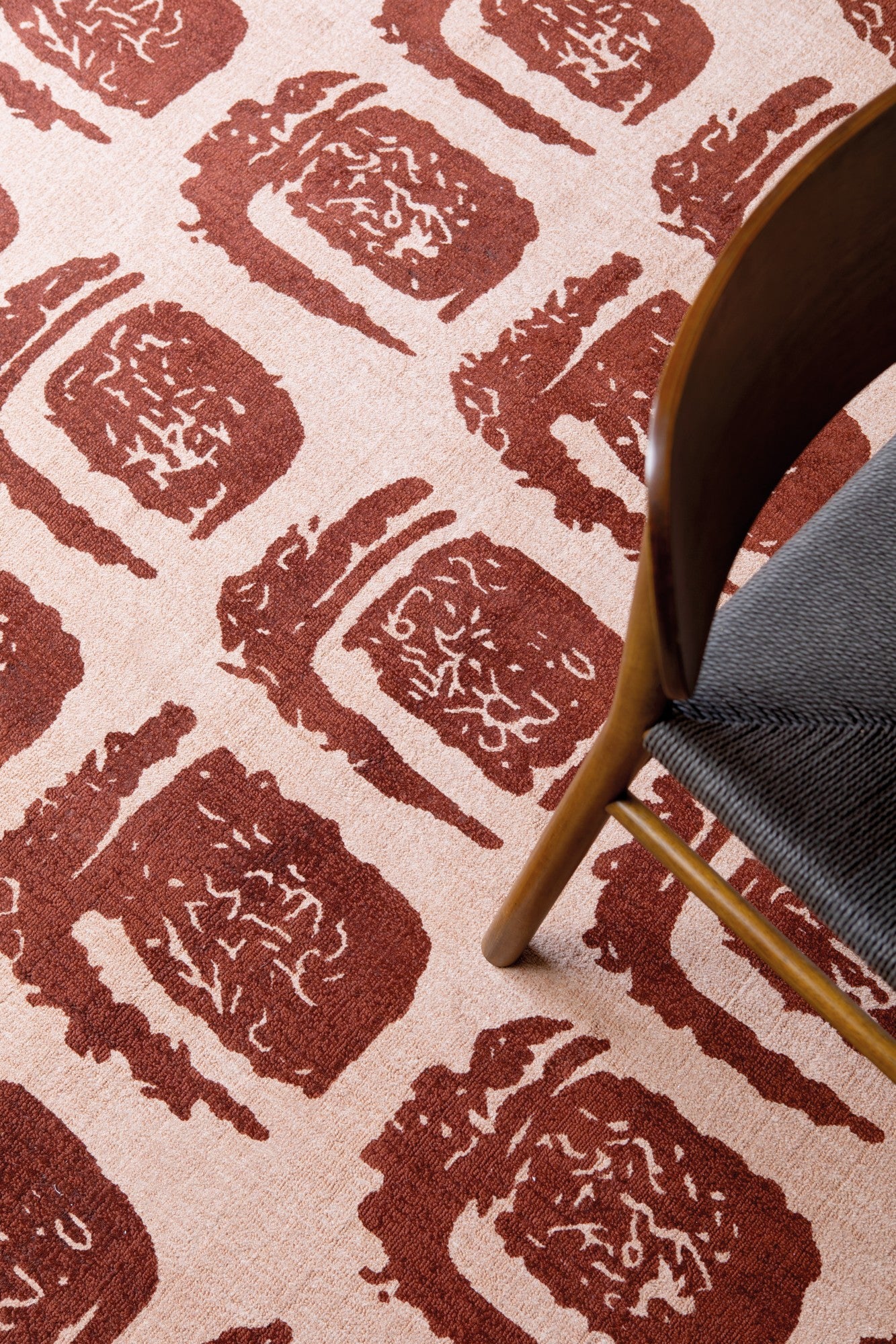 Vloerkleed Ted Baker Woodblock Red 163003