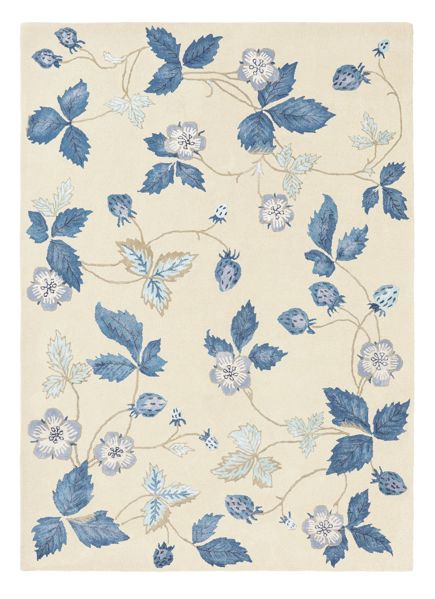 Laagpolig vloerkleed Wedgwood Wild Strawberry Cream 38108