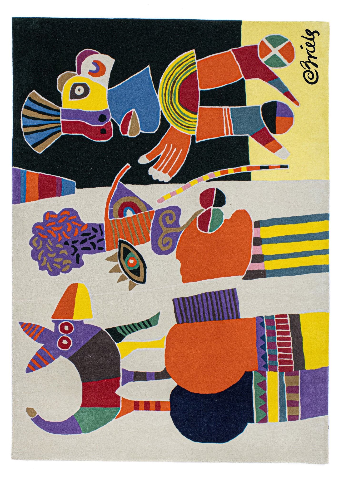 Wandkleed Tapestry MOMO Rugs Art | Clemens Briels | C’est l’optimisme qui nous portera