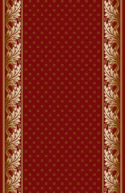 Traploper Louis de Poortere Royal Aubusson Rood
