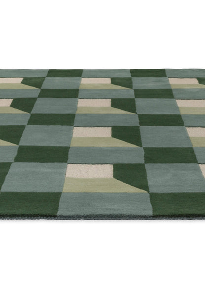 Laagpolig vloerkleed van Harlequin | Blocks Fern