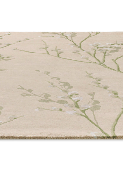 Luxueus en Sfeervol Vloerkleed van Laura Ashley | Pussy willow Hedgerow green