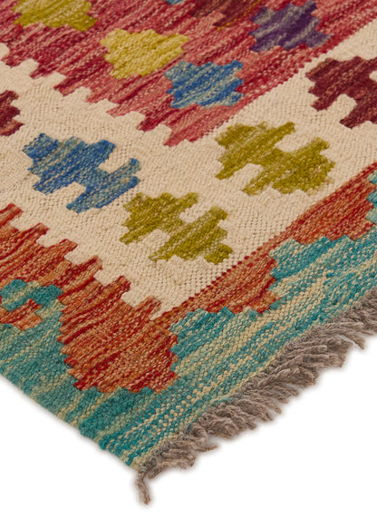 Handgeweven Oosters Tapijt | Unique Afghan Kelim 13862 (voorraad)