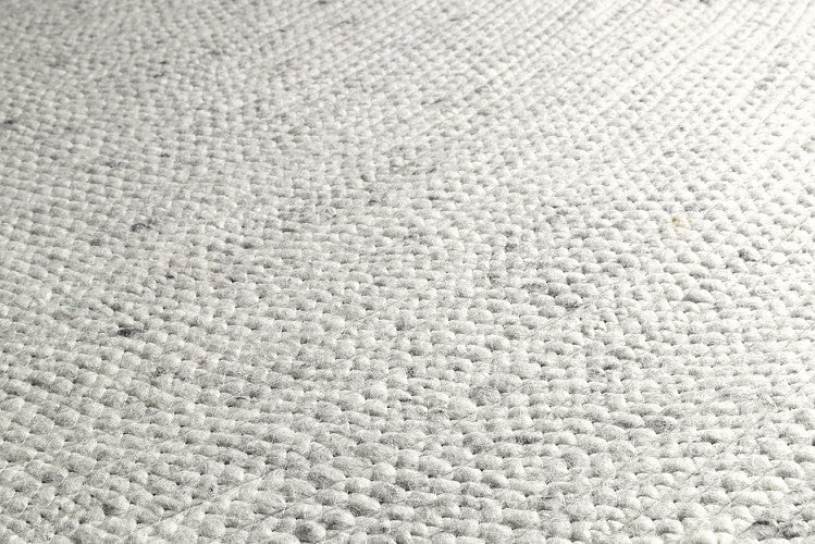 Vloerkleed MOMO Rugs Round Plait Wool Ivory