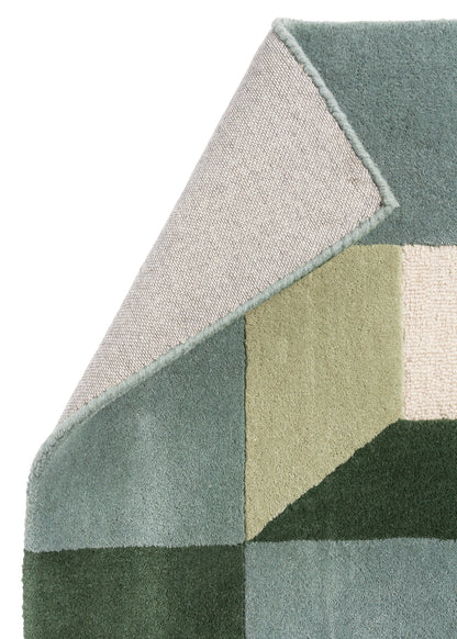 Laagpolig vloerkleed van Harlequin | Blocks Fern