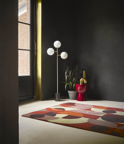 Vloerkleed Brink en Campman Decor Cosmo Red Pale Green 095203