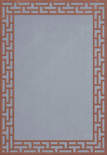Vloerkleed Layered Alice Crawley Indocine Wool Rug Zen Blue