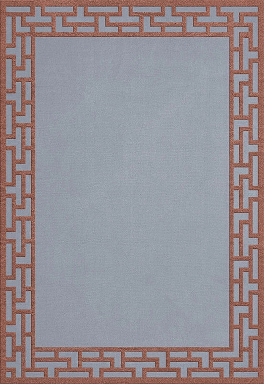 Vloerkleed Layered Alice Crawley Indocine Wool Rug Zen Blue