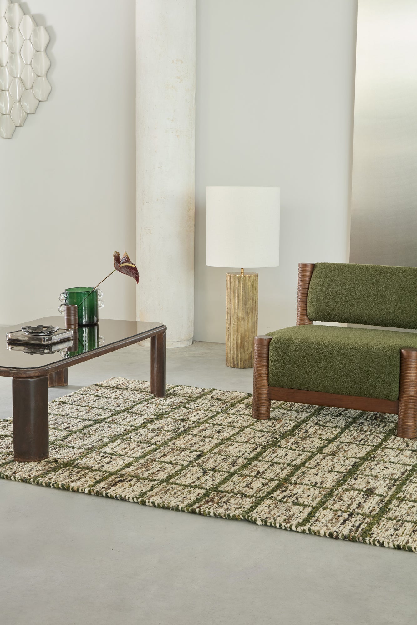 Vloerkleed Brink en Campman Craft Jack Hunter Green 149407 Front