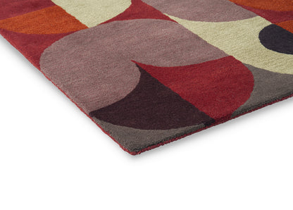 Vloerkleed Brink en Campman Decor Cosmo Red Pale Green 095203
