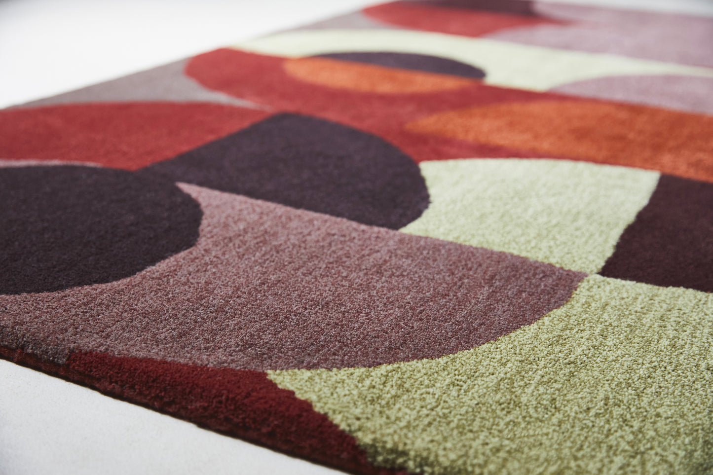 Vloerkleed Brink en Campman Decor Cosmo Red Pale Green 095203