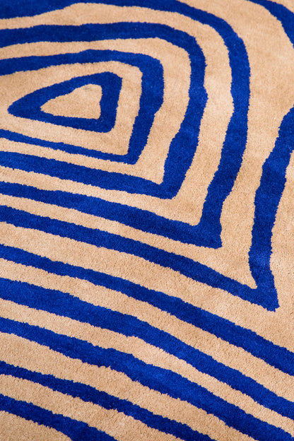 Vloerkleed Brink en Campman Decor Groove Electric Blue 097708
