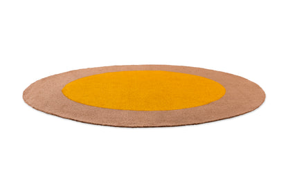 Rond Vloerkleed Brink en Campman Festival Yellow Round