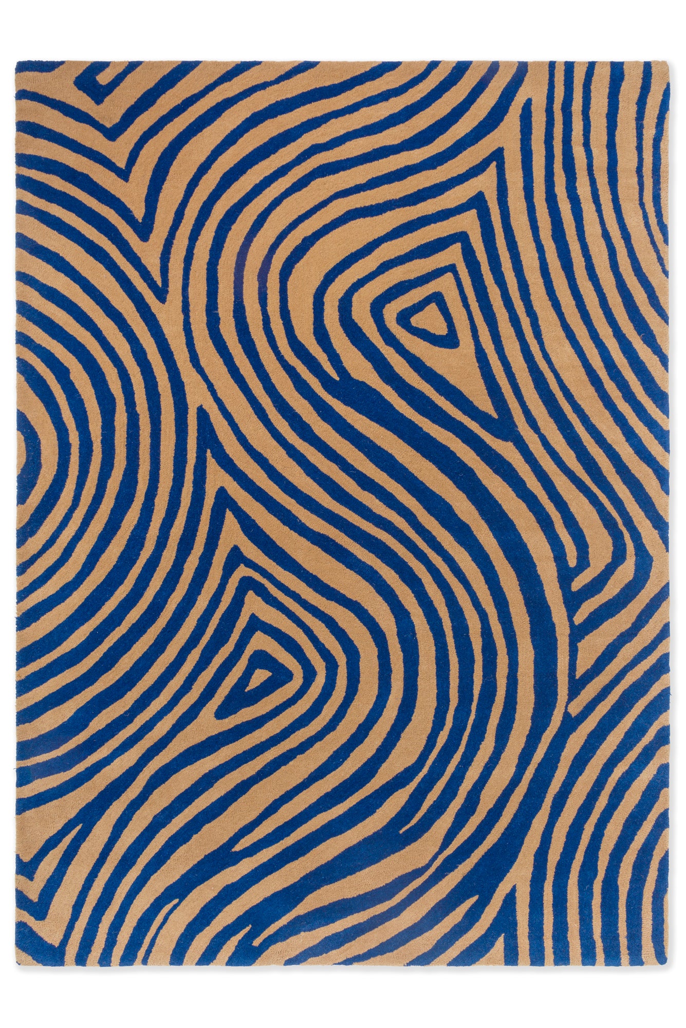 Vloerkleed Brink en Campman Decor Groove Electric Blue 097708