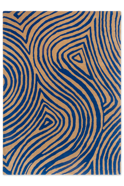 Vloerkleed Brink en Campman Decor Groove Electric Blue 097708