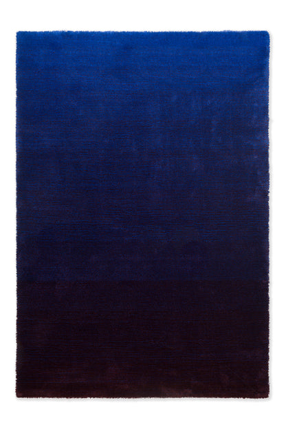 Vloerkleed Brink & Campman Shade Low electric blue/aubergine 010118