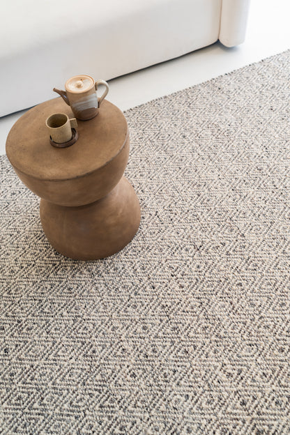 Vloerkleed MOMO Rugs | Fine Baregrain Black White
