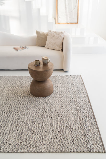 Vloerkleed MOMO Rugs | Fine Baregrain Black White