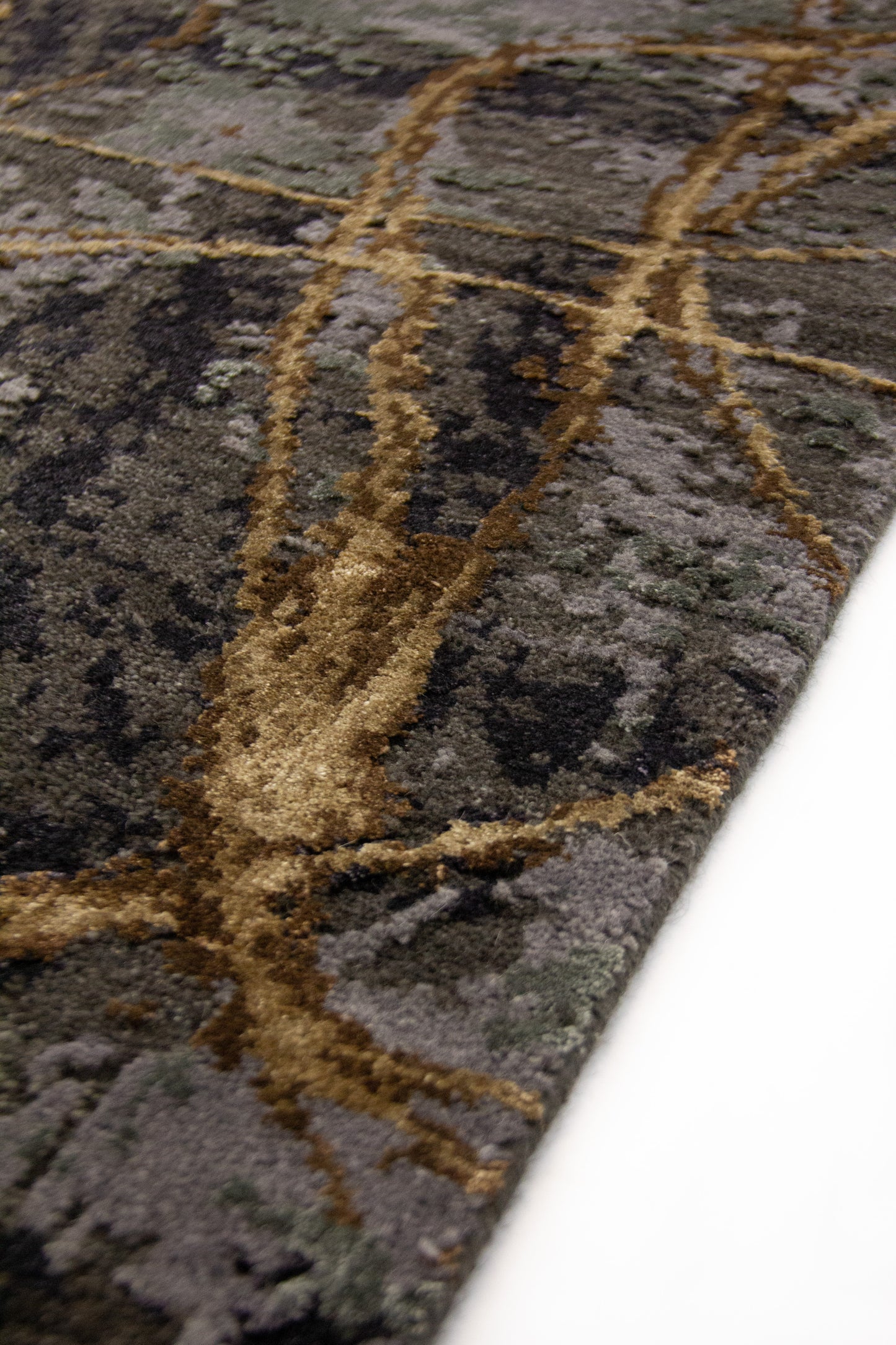 Vloerkleed MOMO Rugs Boulder Antraciet Tabacco