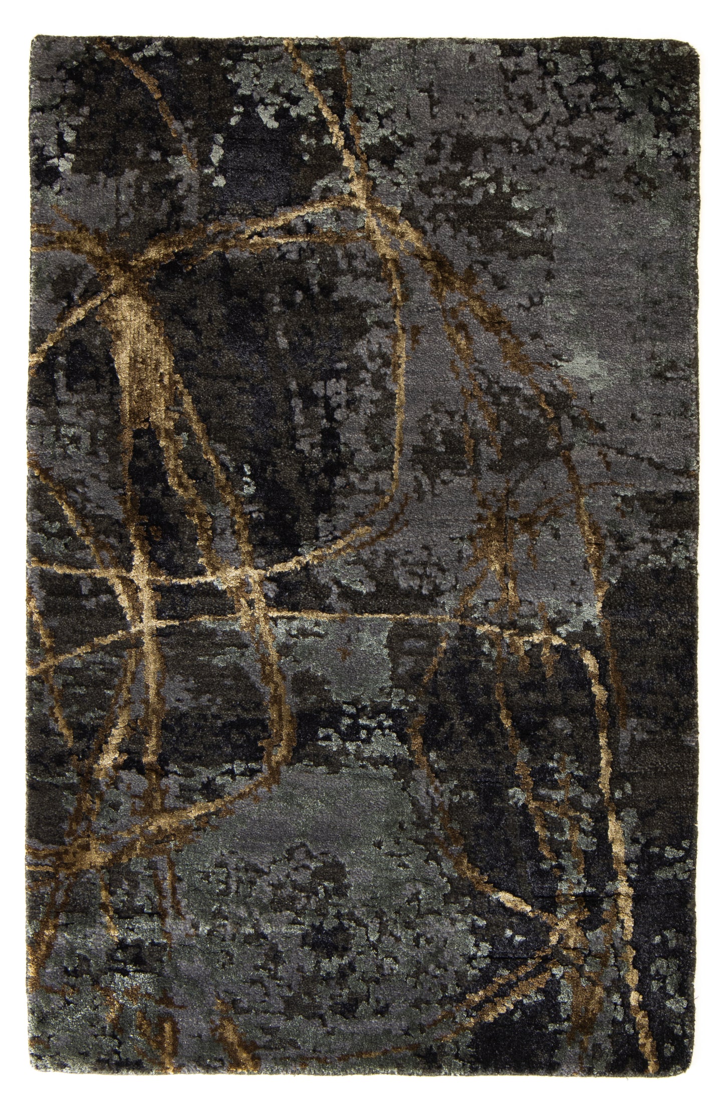 Vloerkleed MOMO Rugs Boulder Antraciet Tabacco