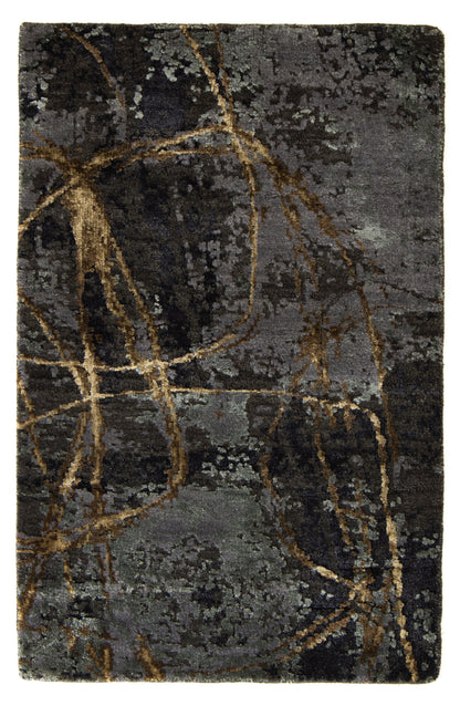 Vloerkleed MOMO Rugs Boulder Antraciet Tabacco