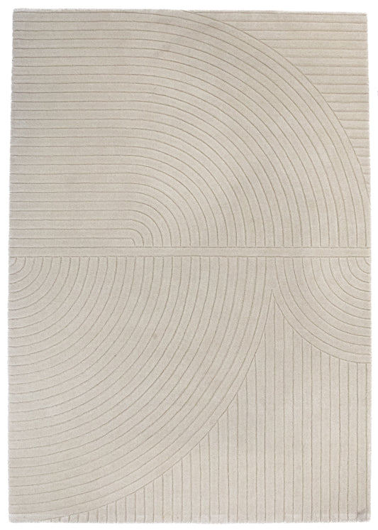 Wollen Vloerkleed van MOMO Rugs met modern reliëfpatroon | Luxe design