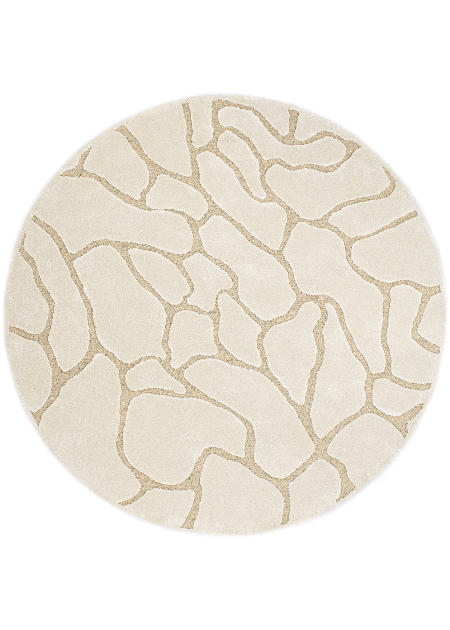 Vloerkleed MOMO Rugs | Cracks Natural Rond