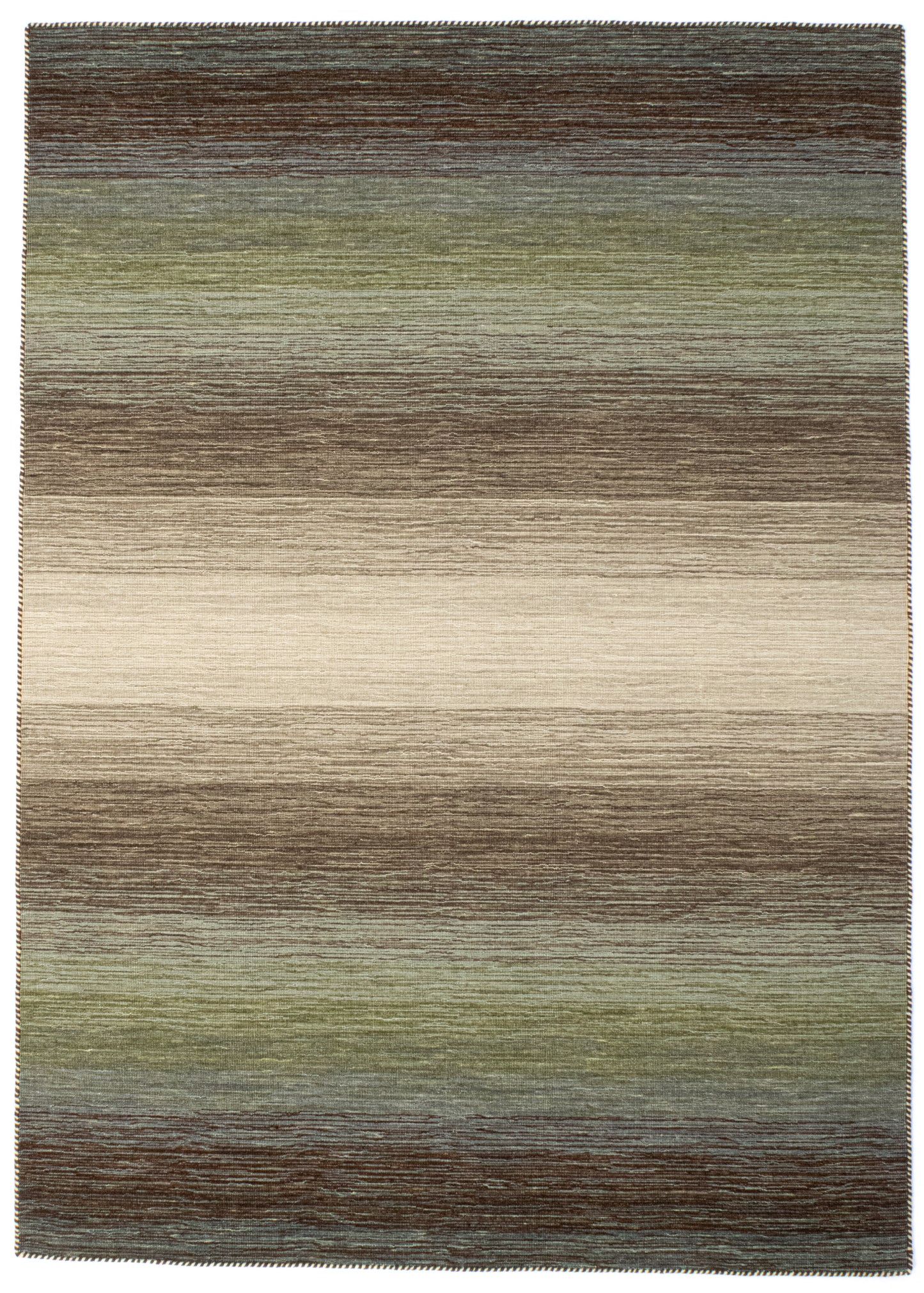 Vloerkleed MOMO Rugs Panorama Kelim Green Multi