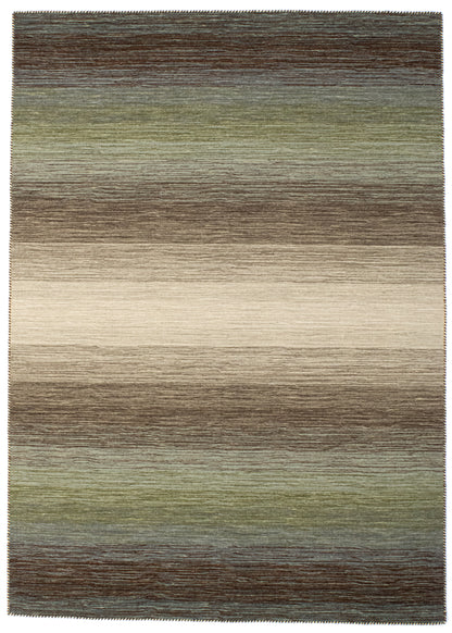 Vloerkleed MOMO Rugs Panorama Kelim Green Multi