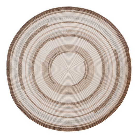 MOMO Rugs Quid Neutral Curve – Rond Vloerkleed in Zachte Neutrale Tinten